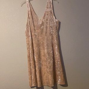 Silk blush dress